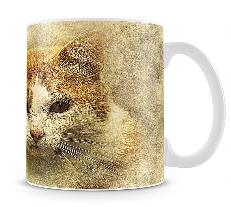 Ginger Cat Painting Mug - Canvas Art Rocks - 1