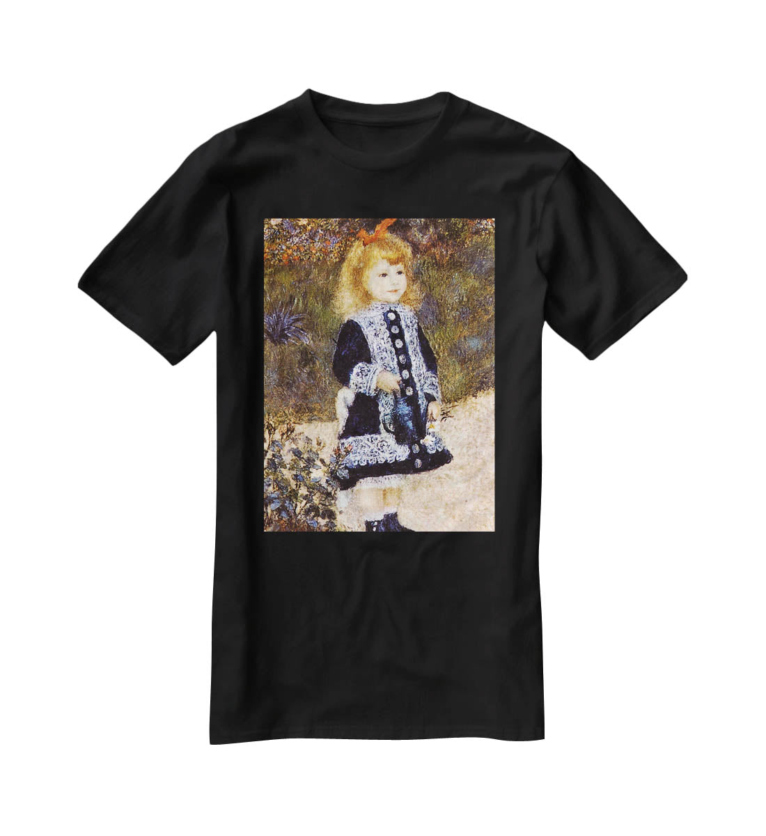 Girl with the Watering Can by Renoir T-Shirt - Canvas Art Rocks - 1