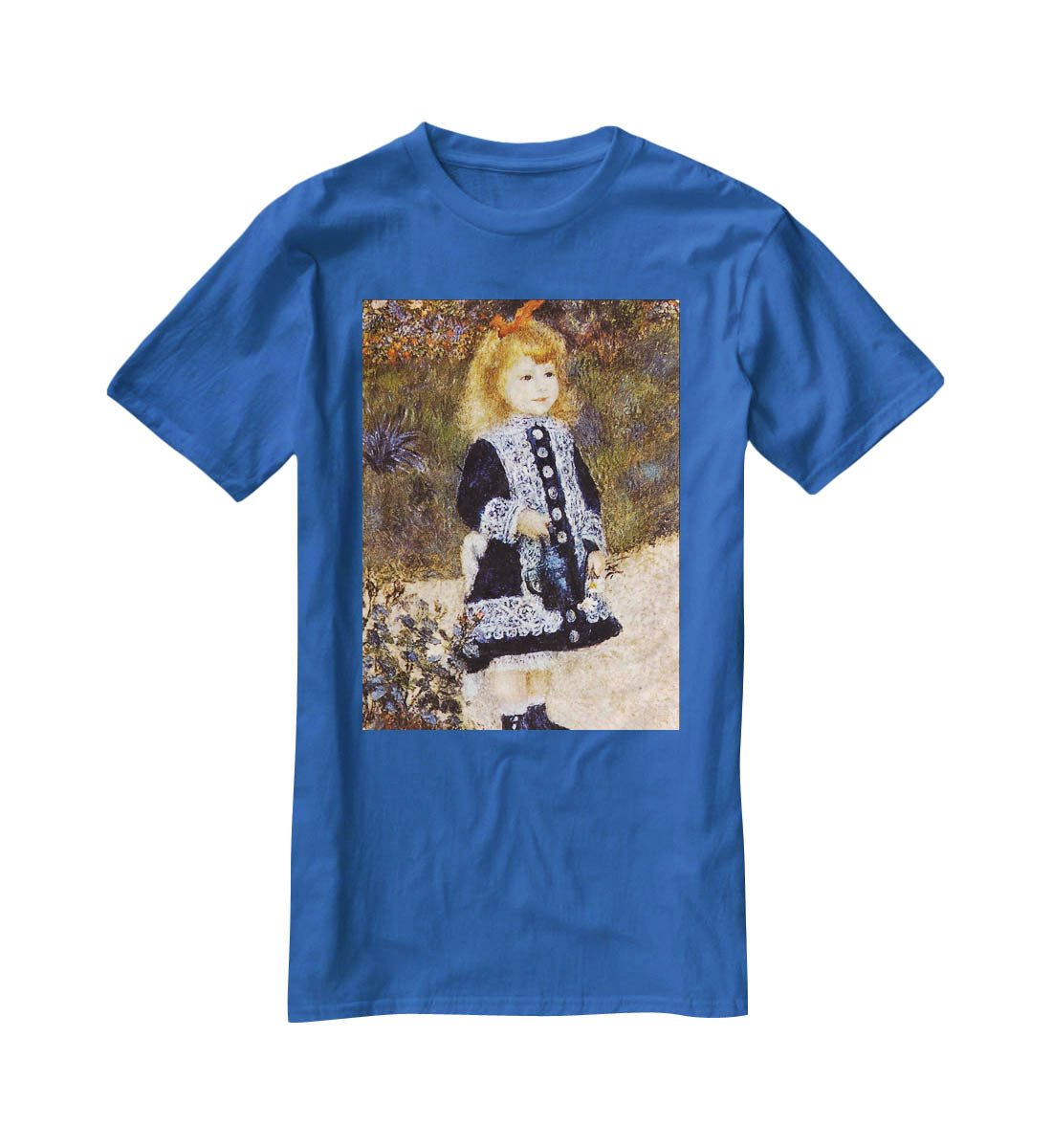 Girl with the Watering Can by Renoir T-Shirt - Canvas Art Rocks - 2