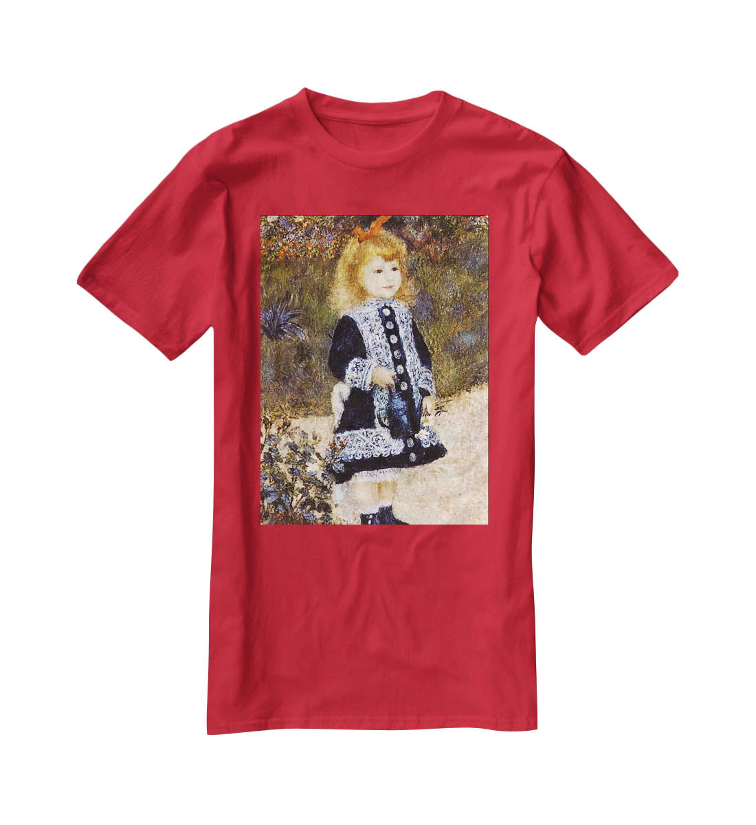 Girl with the Watering Can by Renoir T-Shirt - Canvas Art Rocks - 4