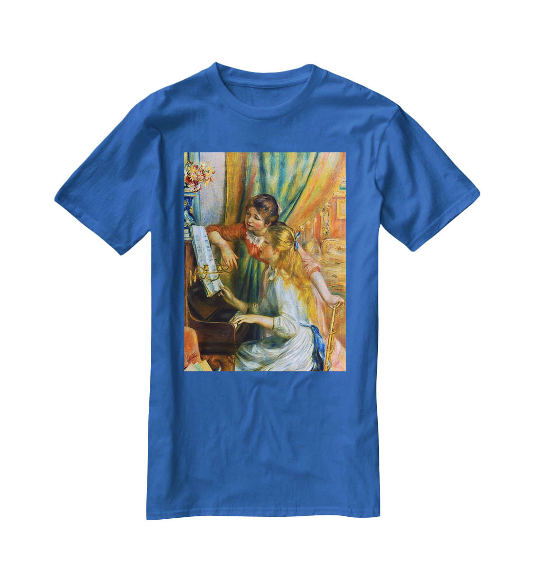 Girls at the Piano by Renoir T-Shirt - Canvas Art Rocks - 2