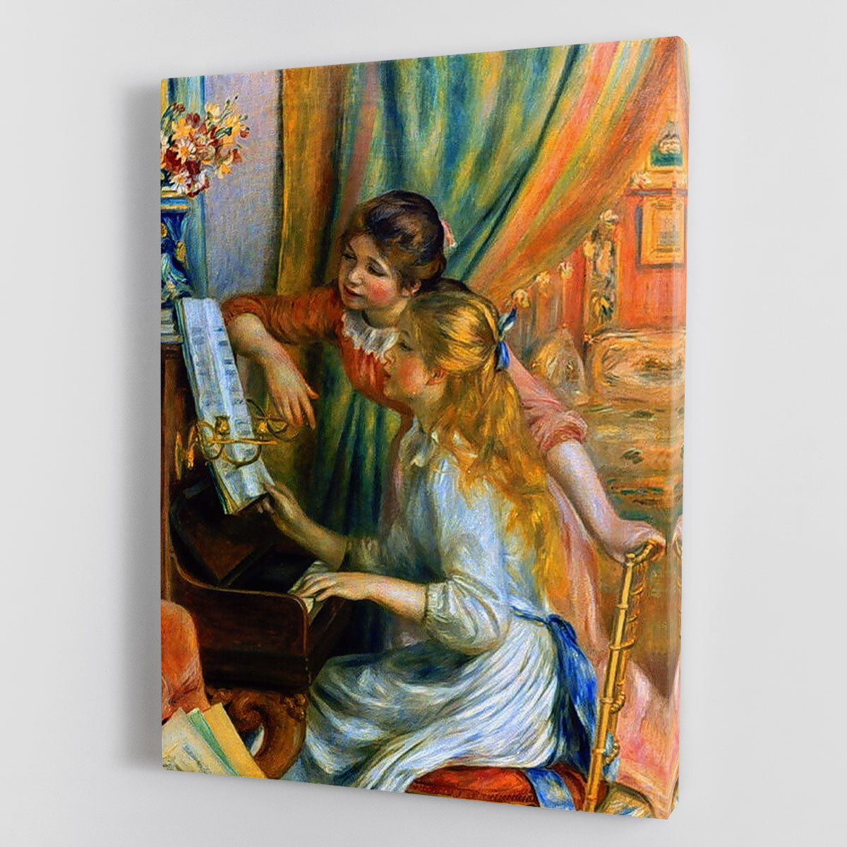 Girls at the Piano by Renoir Canvas Print or Poster - Canvas Art Rocks - 1