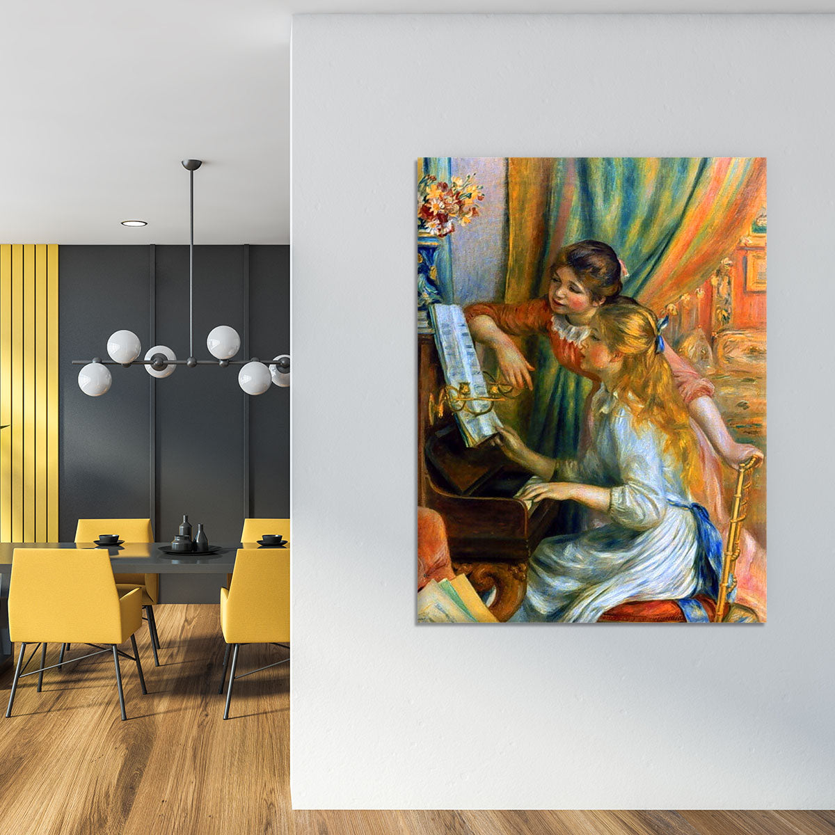 Girls at the Piano by Renoir Canvas Print or Poster - Canvas Art Rocks - 4