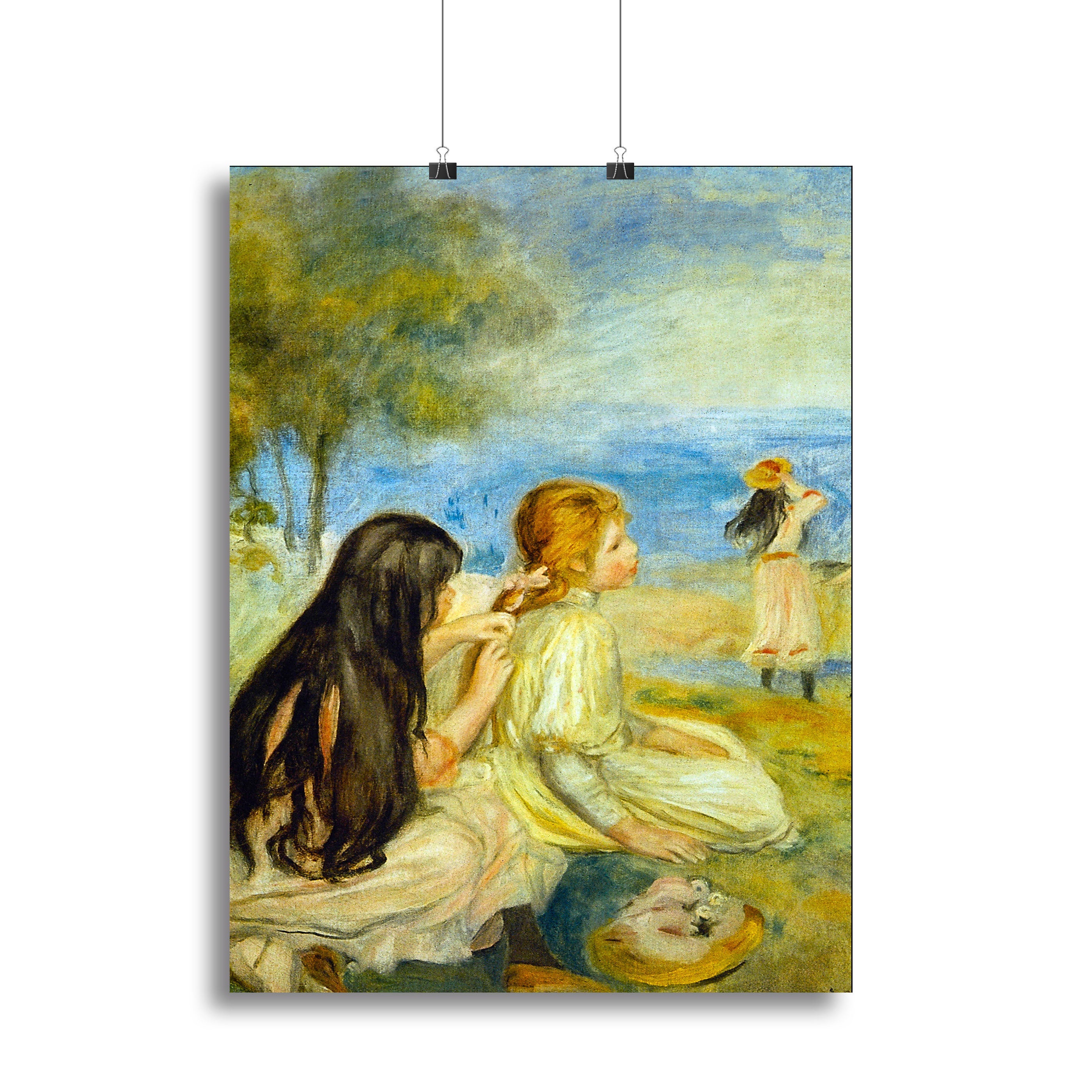 Girls by the Seaside by Renoir Canvas Print or Poster - Canvas Art Rocks - 2