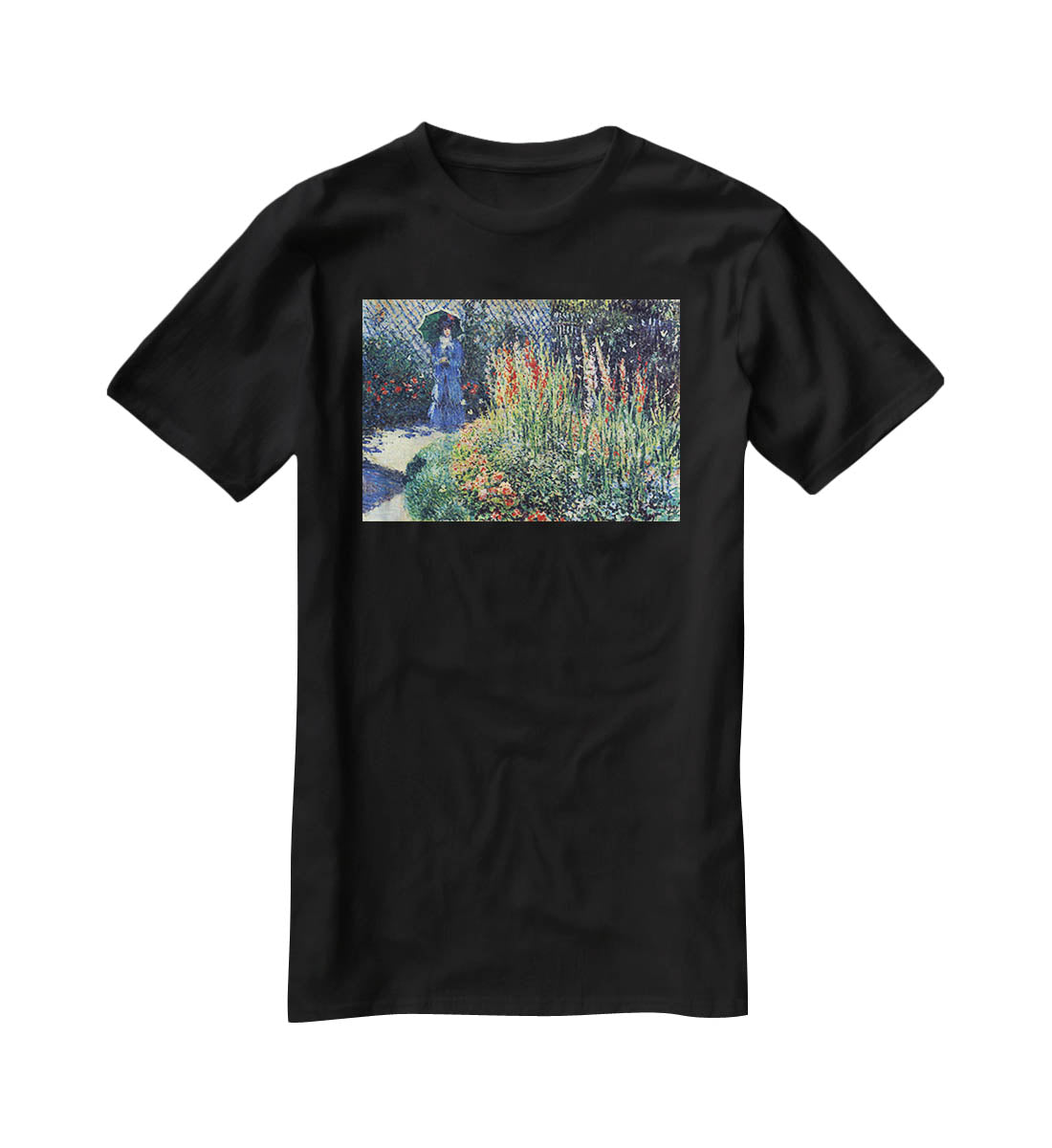 Gladiolas by Monet T-Shirt - Canvas Art Rocks - 1