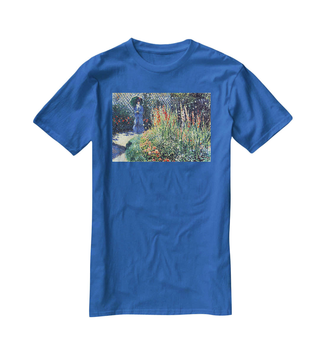 Gladiolas by Monet T-Shirt - Canvas Art Rocks - 2