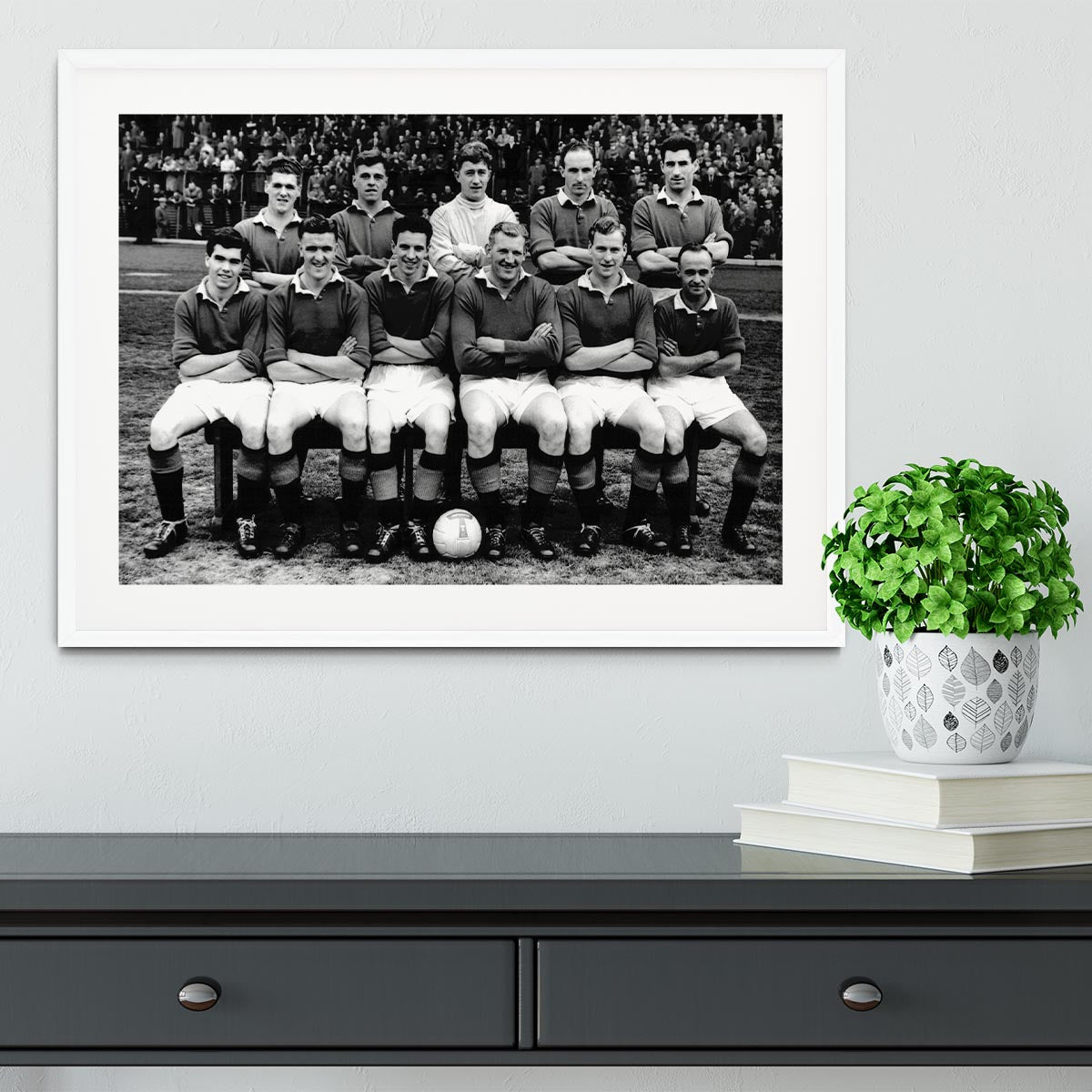Glasgow Rangers Football Club Team Photo 1957 Framed Print - Canvas Art Rocks - 5