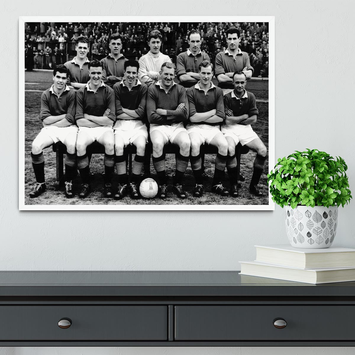 Glasgow Rangers Football Club Team Photo 1957 Framed Print - Canvas Art Rocks -6