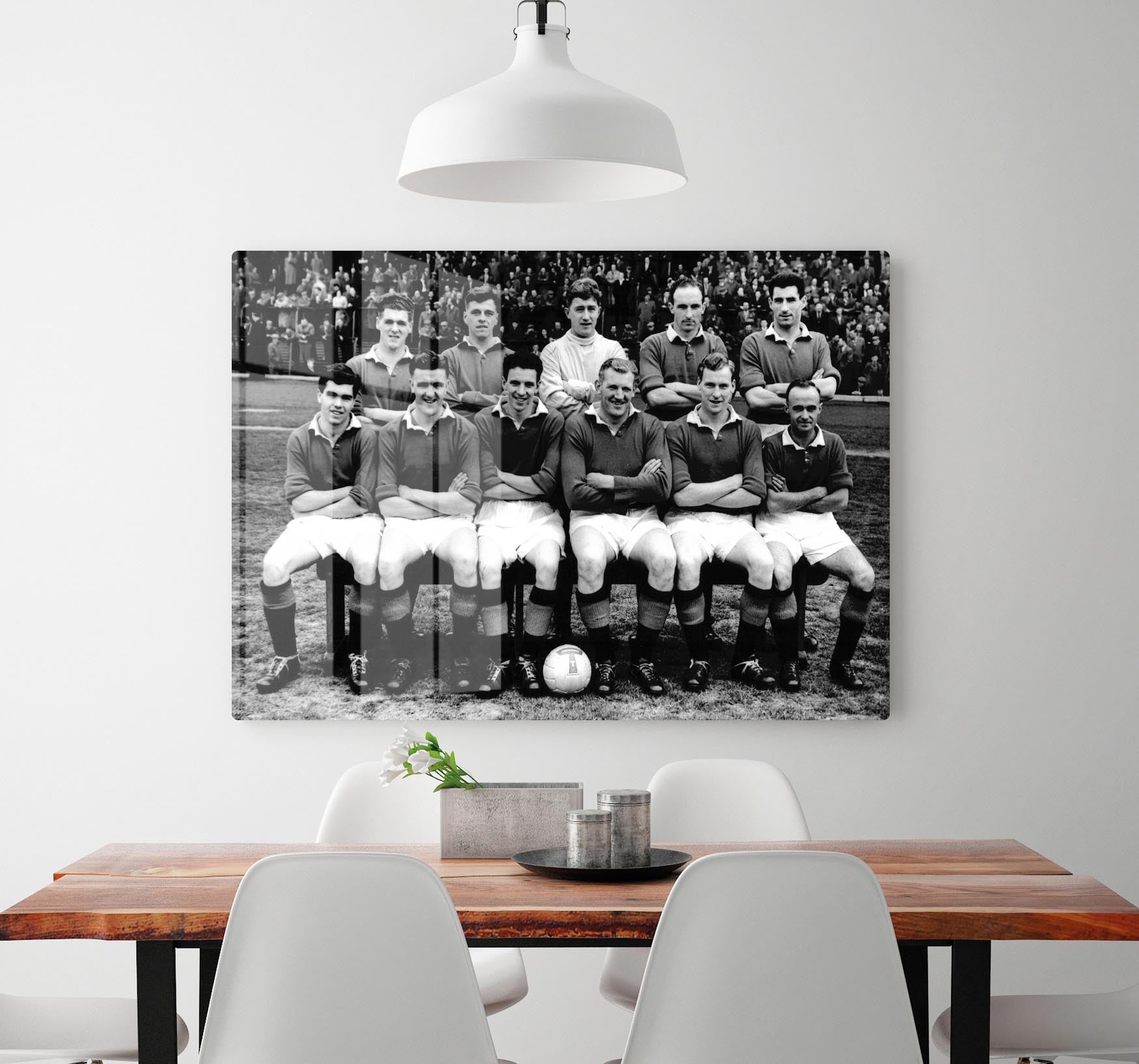 Glasgow Rangers Football Club Team Photo 1957 Acrylic Block - Canvas Art Rocks - 2