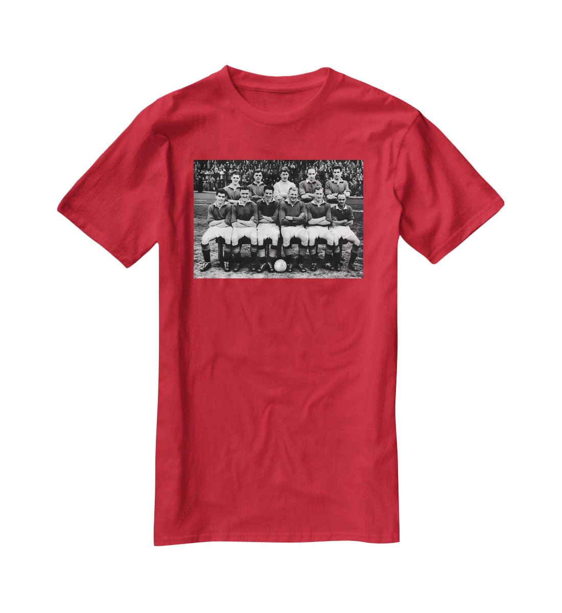 Glasgow Rangers Football Club Team Photo 1957 T-Shirt - Canvas Art Rocks - 4