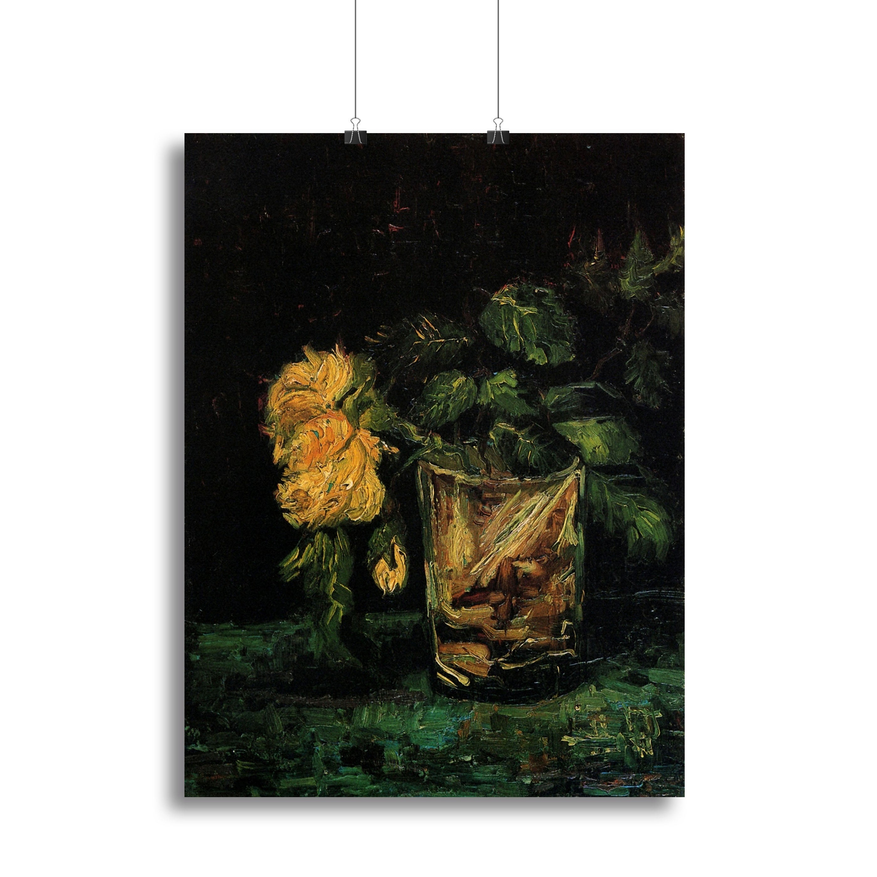 Glass with Roses by Van Gogh Canvas Print or Poster - Canvas Art Rocks - 2