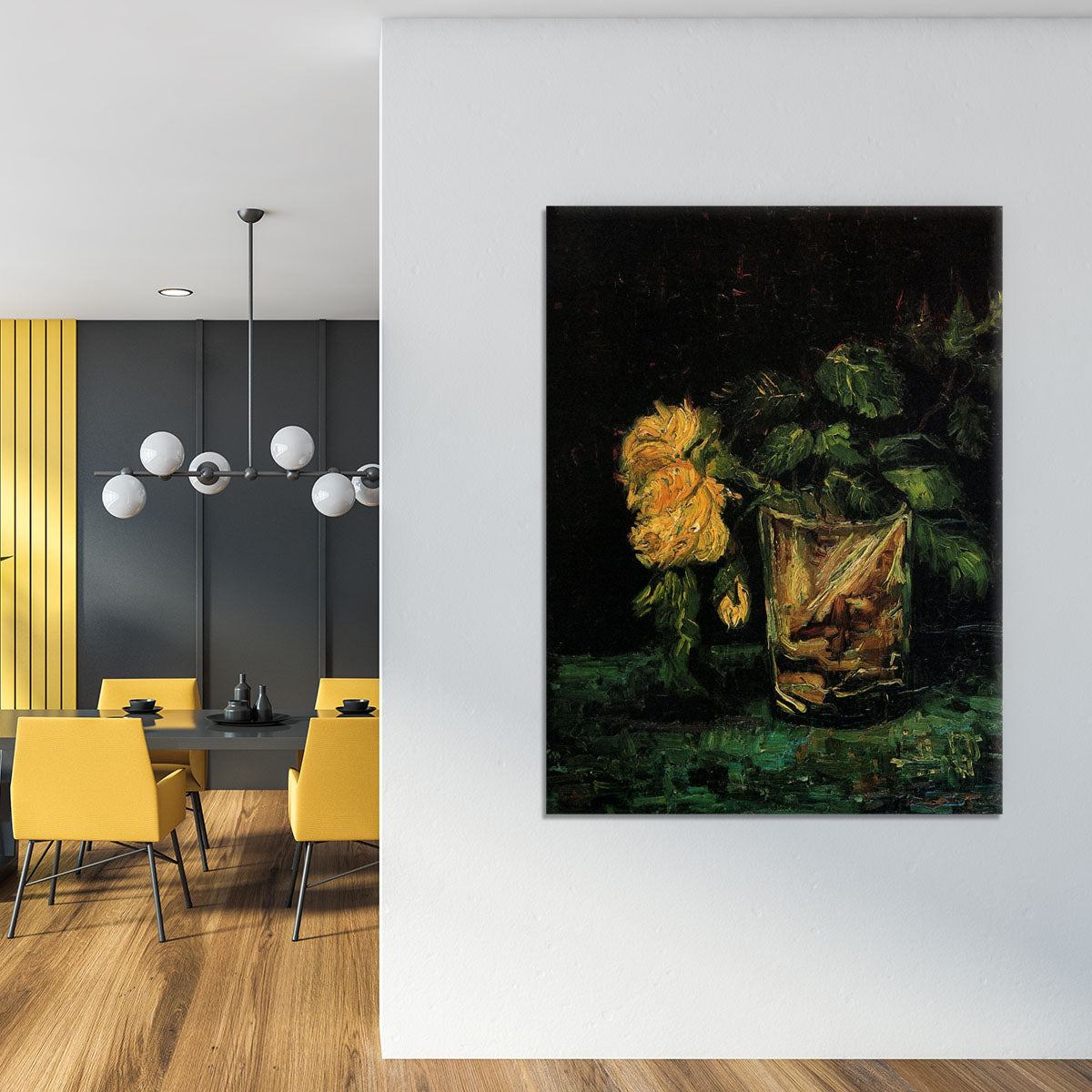 Glass with Roses by Van Gogh Canvas Print or Poster - Canvas Art Rocks - 4