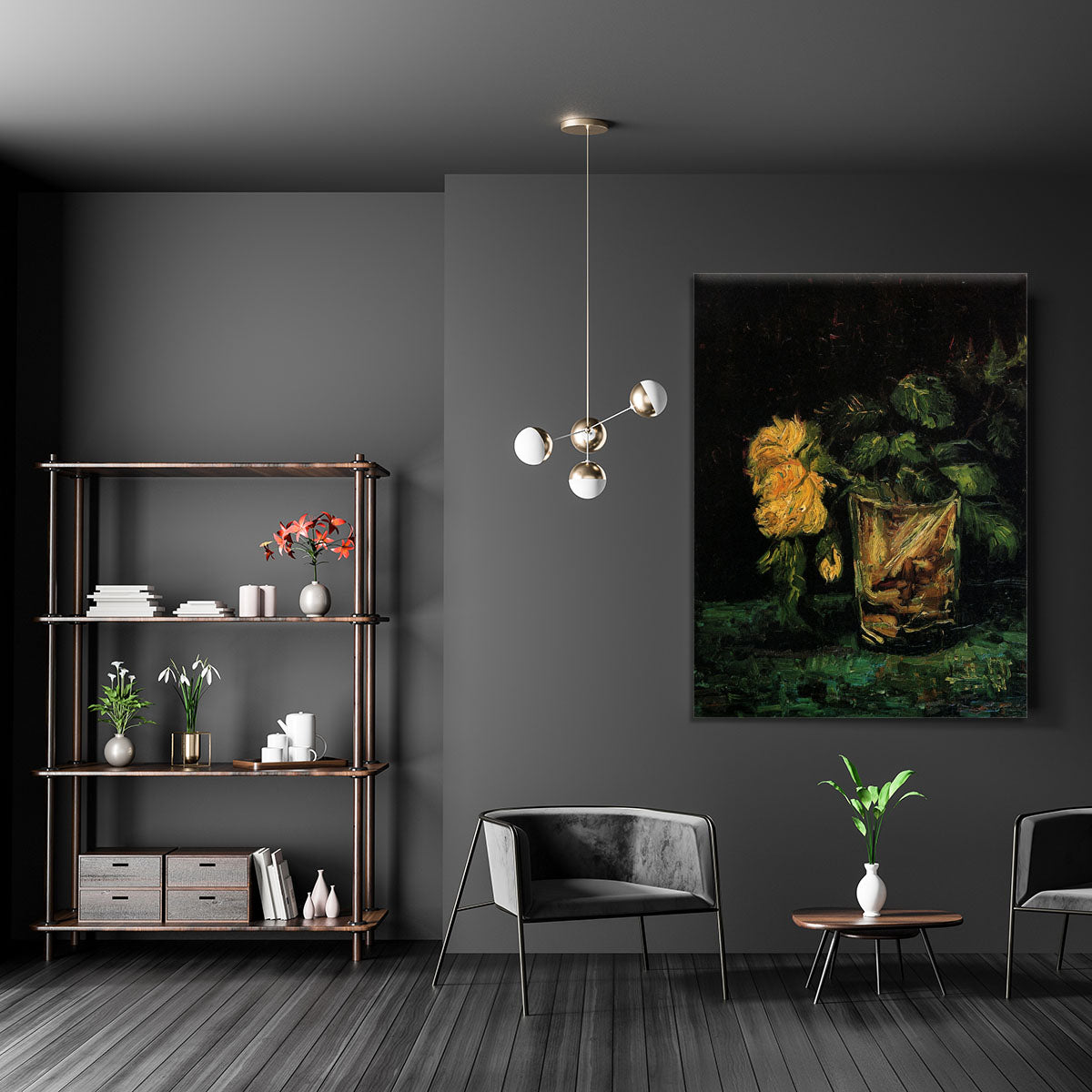 Glass with Roses by Van Gogh Canvas Print or Poster - Canvas Art Rocks - 5