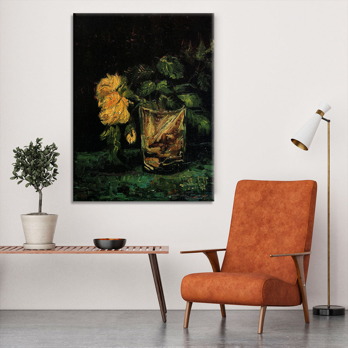 Glass with Roses by Van Gogh Canvas Print or Poster - Canvas Art Rocks - 6