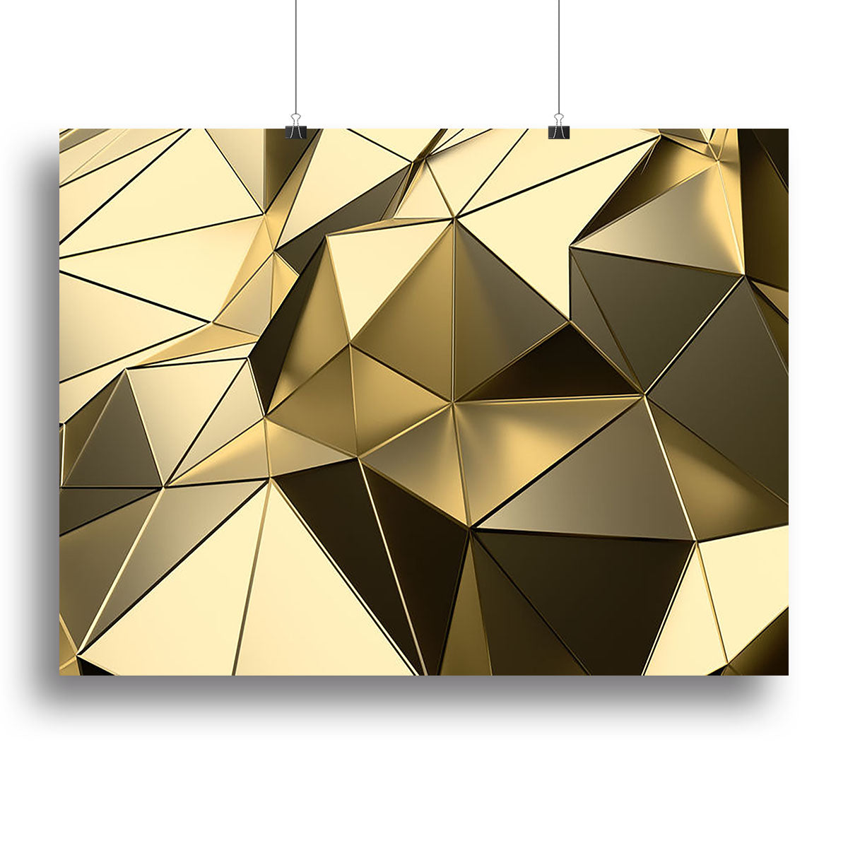 Gold Geometric Surface Canvas Print or Poster - Canvas Art Rocks - 2