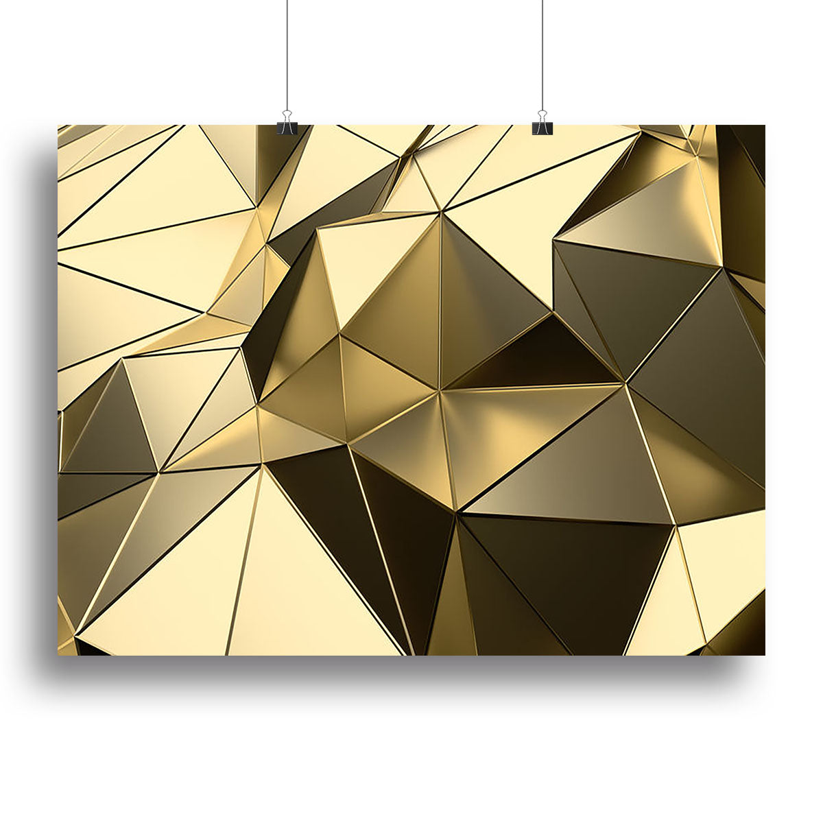 Gold Geometric Surface Canvas Print or Poster | Canvas Art Rocks