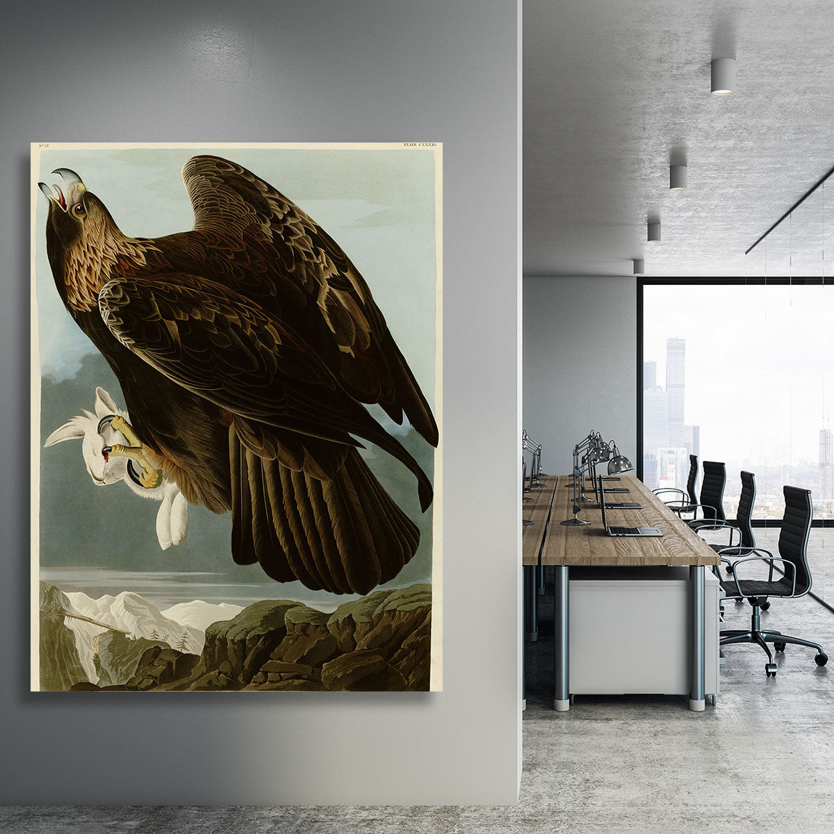 Golden Eagle by Audubon Canvas Print or Poster - Canvas Art Rocks - 3