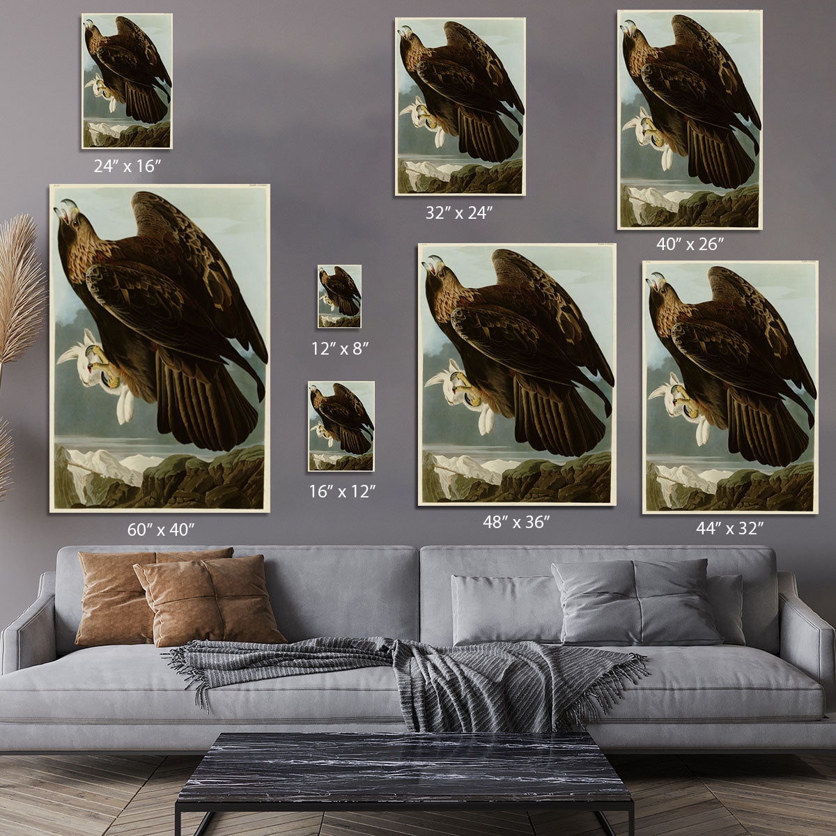 Golden Eagle by Audubon Canvas Print or Poster - Canvas Art Rocks - 7