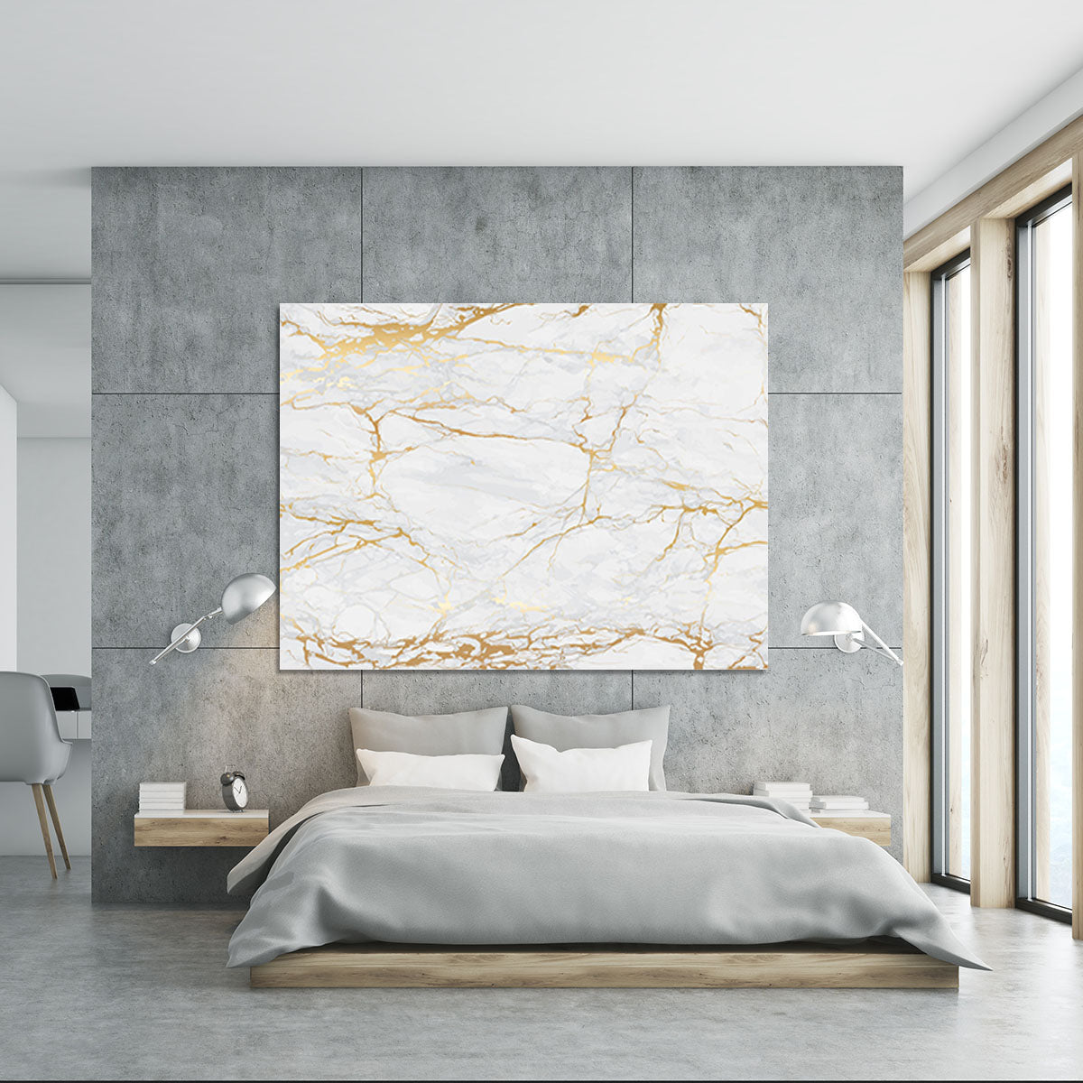 Golden Marble Canvas Print or Poster - Canvas Art Rocks - 5