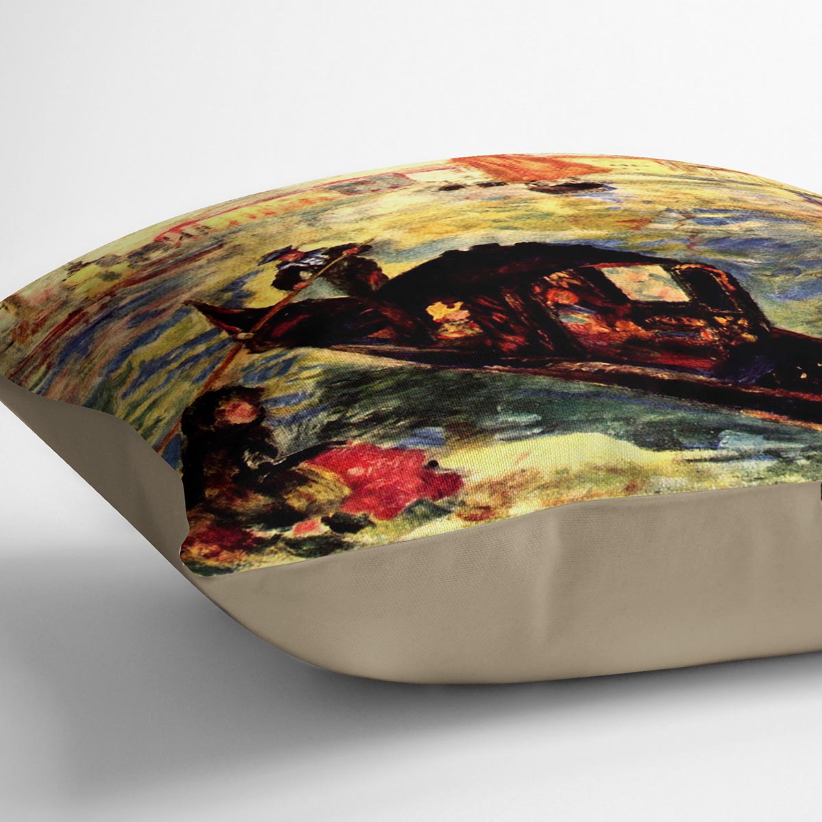 Gondola on the Canale Grande by Renoir Cushion