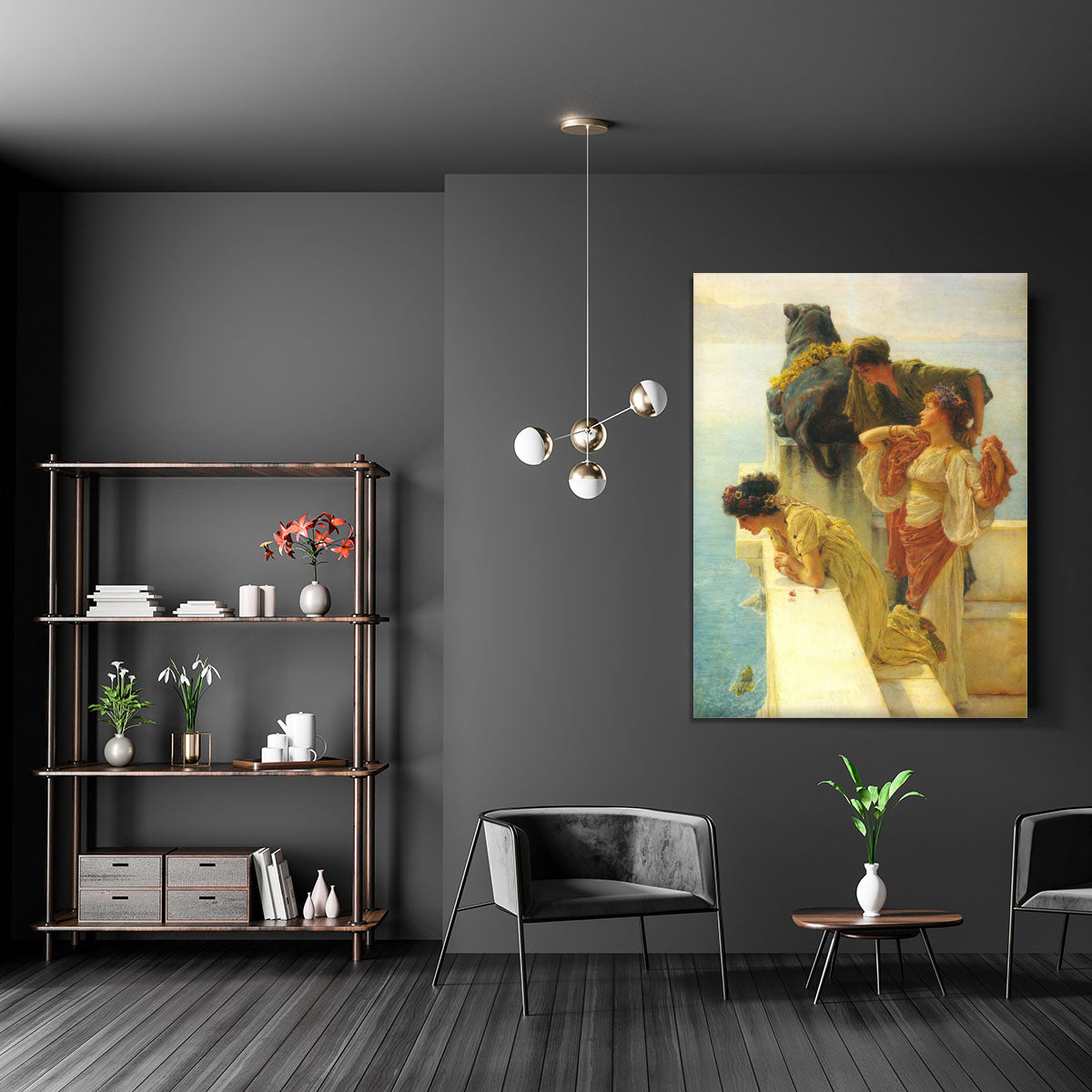 Good vantage point by Alma Tadema Canvas Print or Poster - Canvas Art Rocks - 5