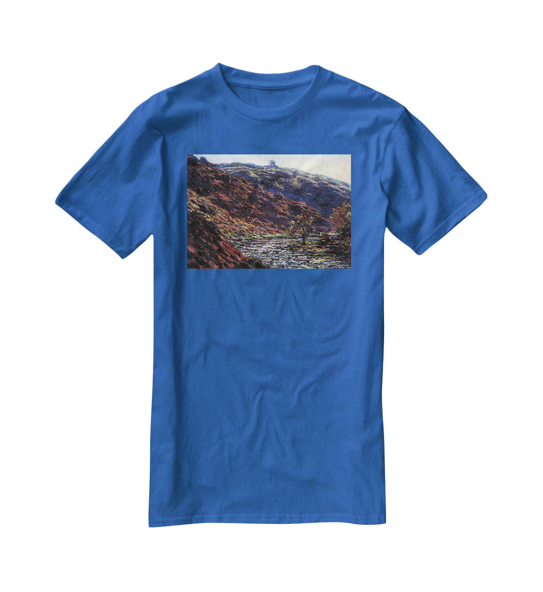 Gorge of the Petite Creuse by Monet T-Shirt - Canvas Art Rocks - 2