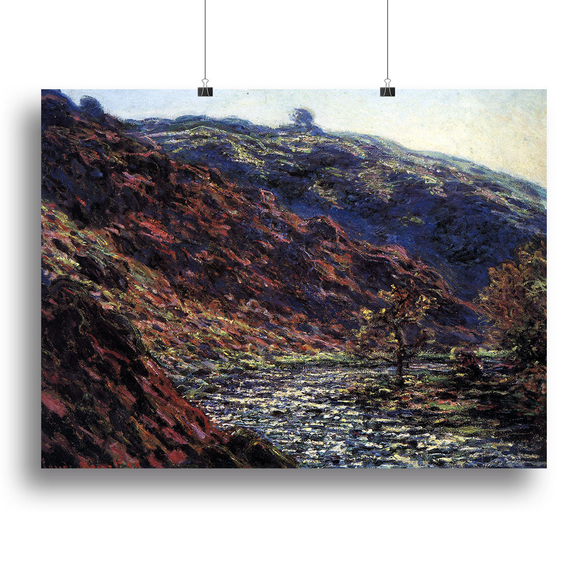 Gorge of the Petite Creuse by Monet Canvas Print or Poster - Canvas Art Rocks - 2
