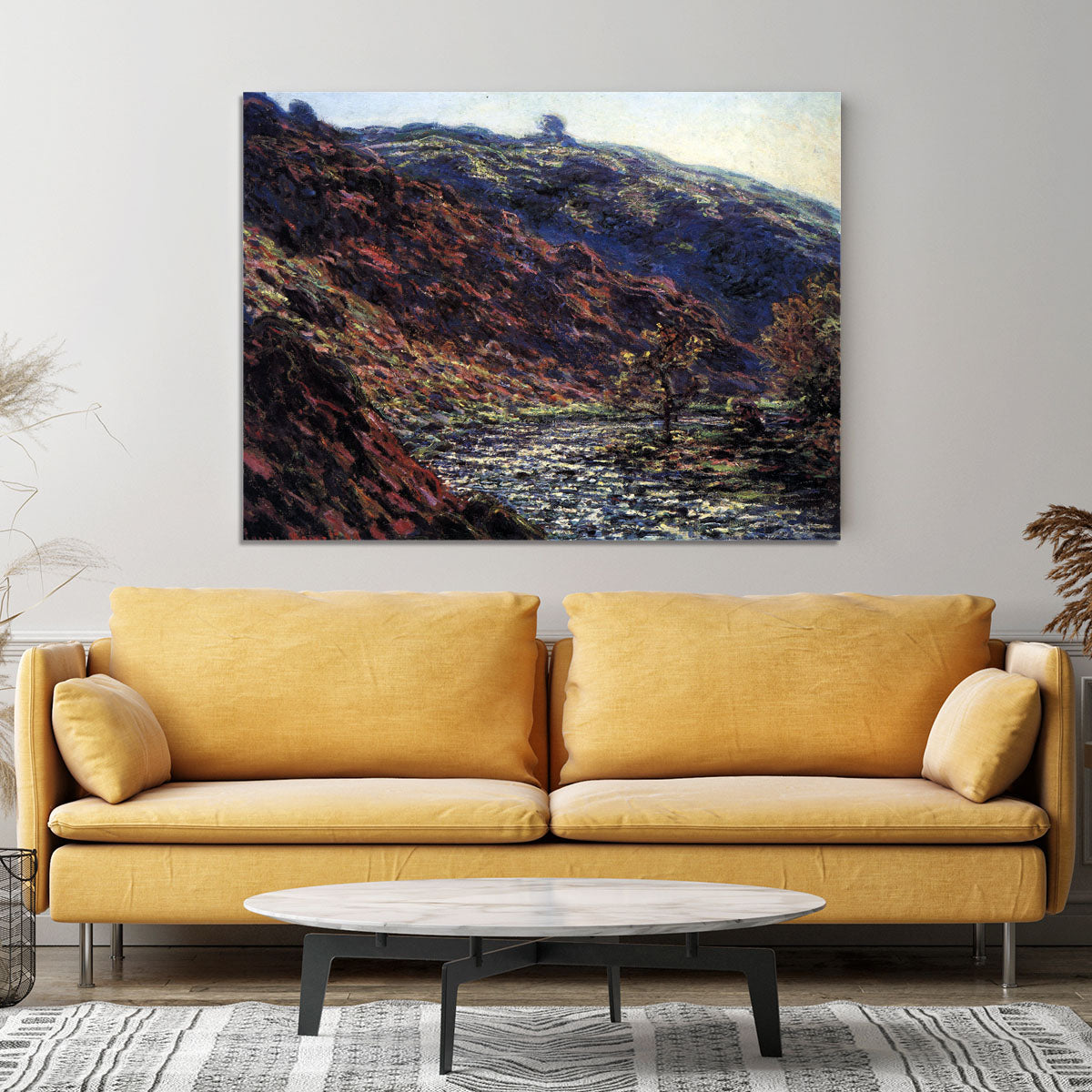 Gorge of the Petite Creuse by Monet Canvas Print or Poster - Canvas Art Rocks - 4