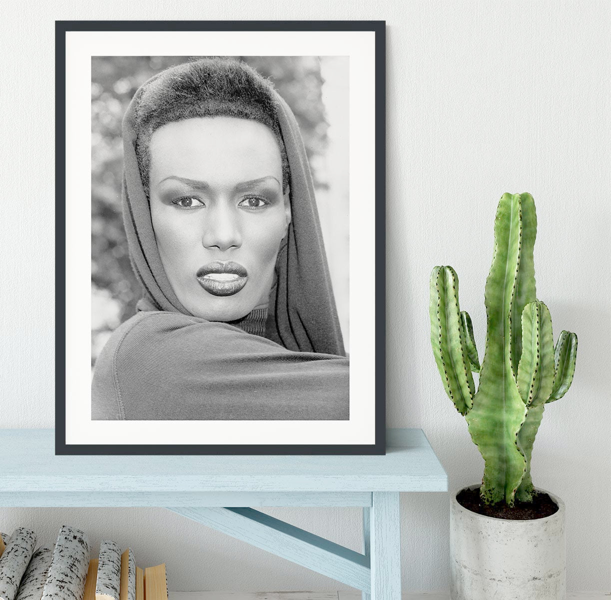 Grace Jones in style Framed Print - Canvas Art Rocks - 1