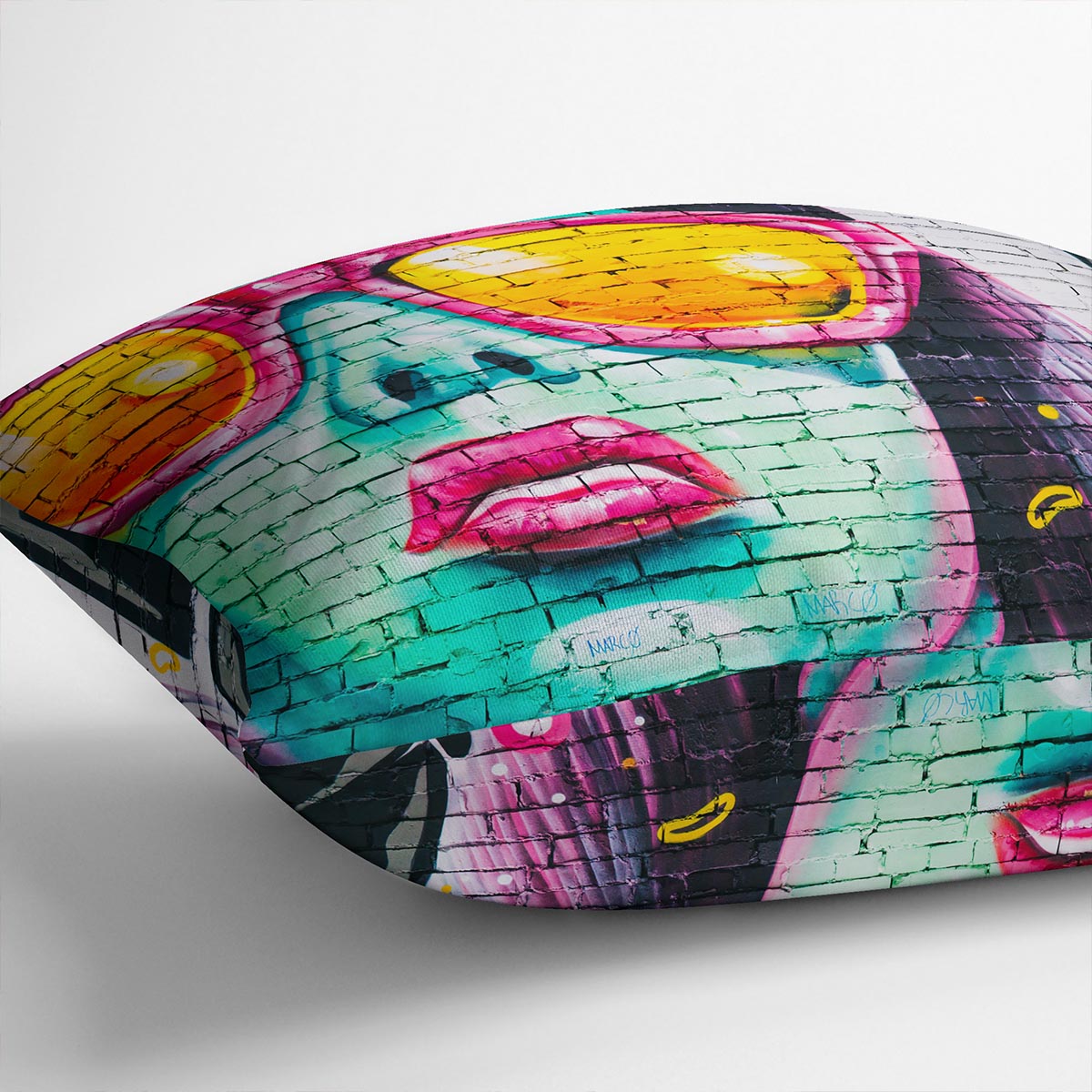 Graffiti Glasses Cushion
