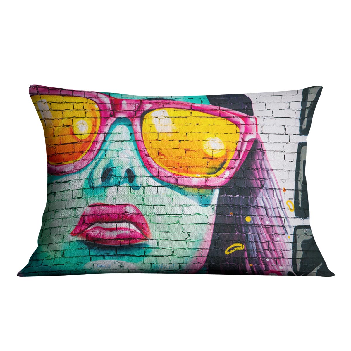 Graffiti Glasses Cushion