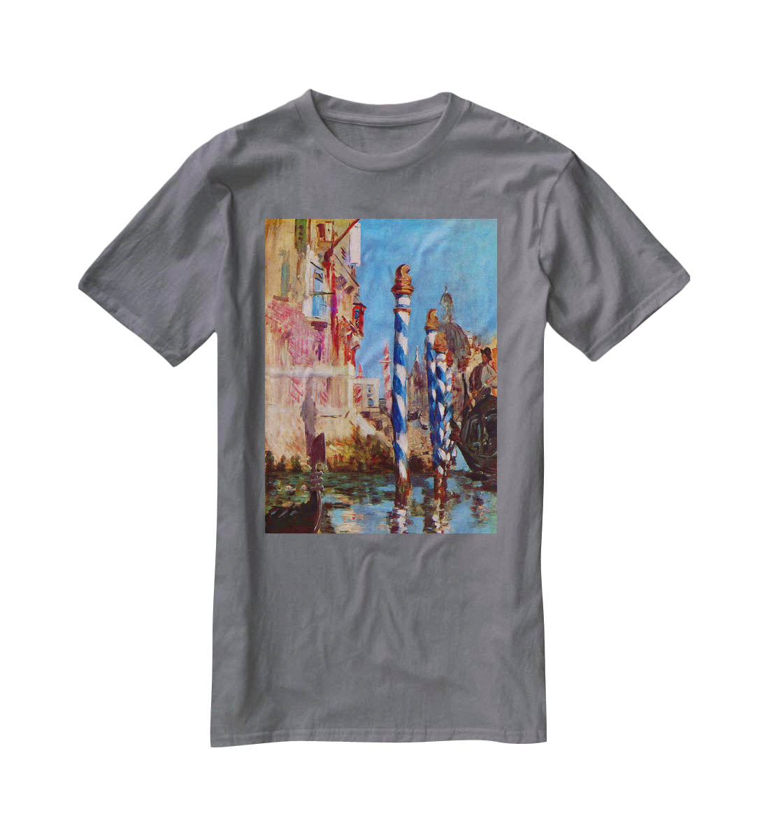 Grand Canal in Venice by Edouard Manet T-Shirt - Canvas Art Rocks - 3