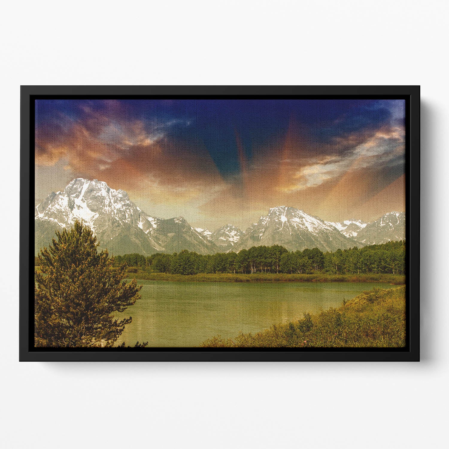 Grand Teton National Park Floating Framed Canvas