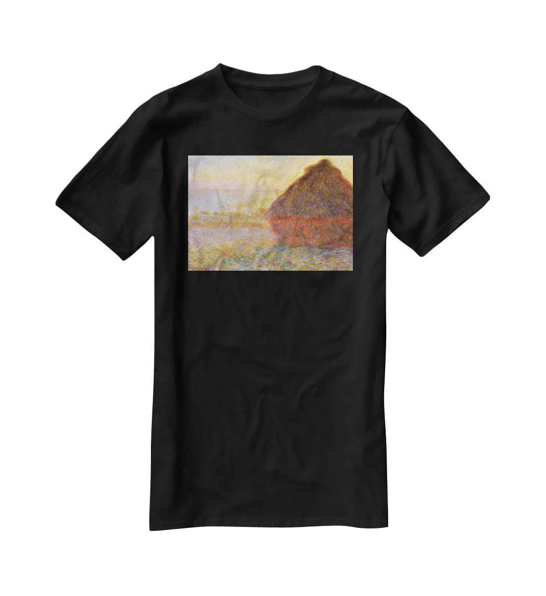 Graystacks by Monet T-Shirt - Canvas Art Rocks - 1