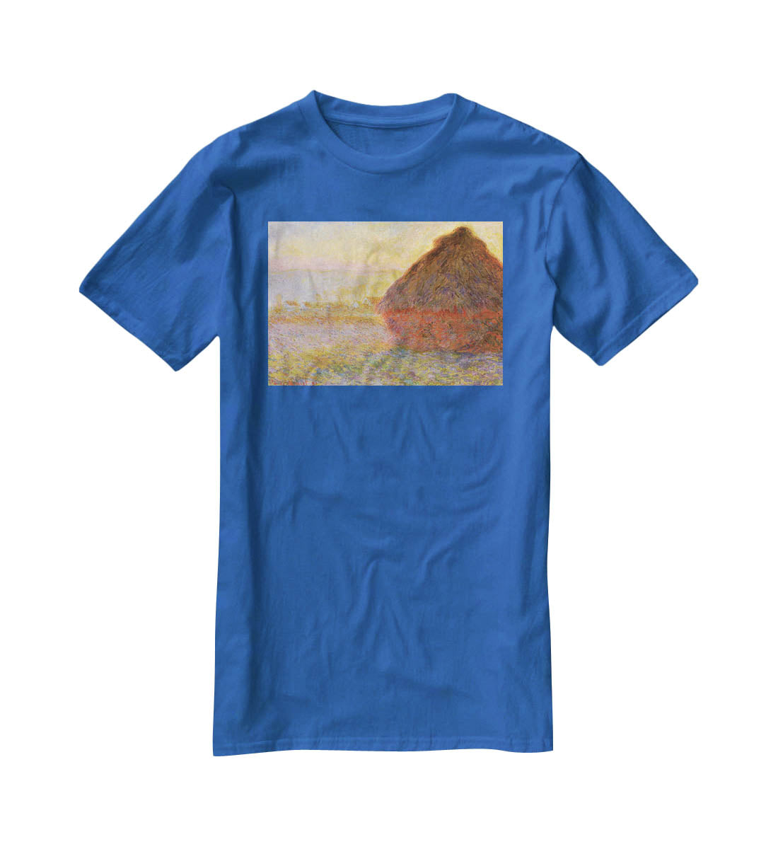 Graystacks by Monet T-Shirt - Canvas Art Rocks - 2