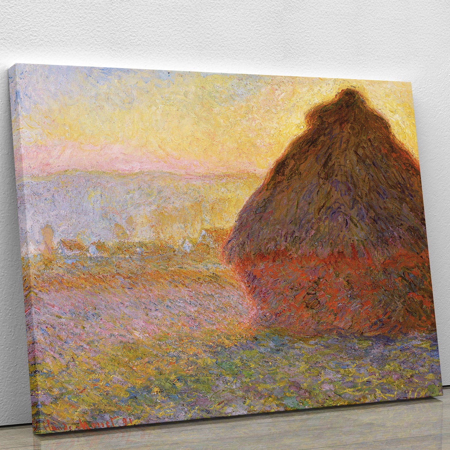 Graystacks by Monet Canvas Print or Poster - Canvas Art Rocks - 1