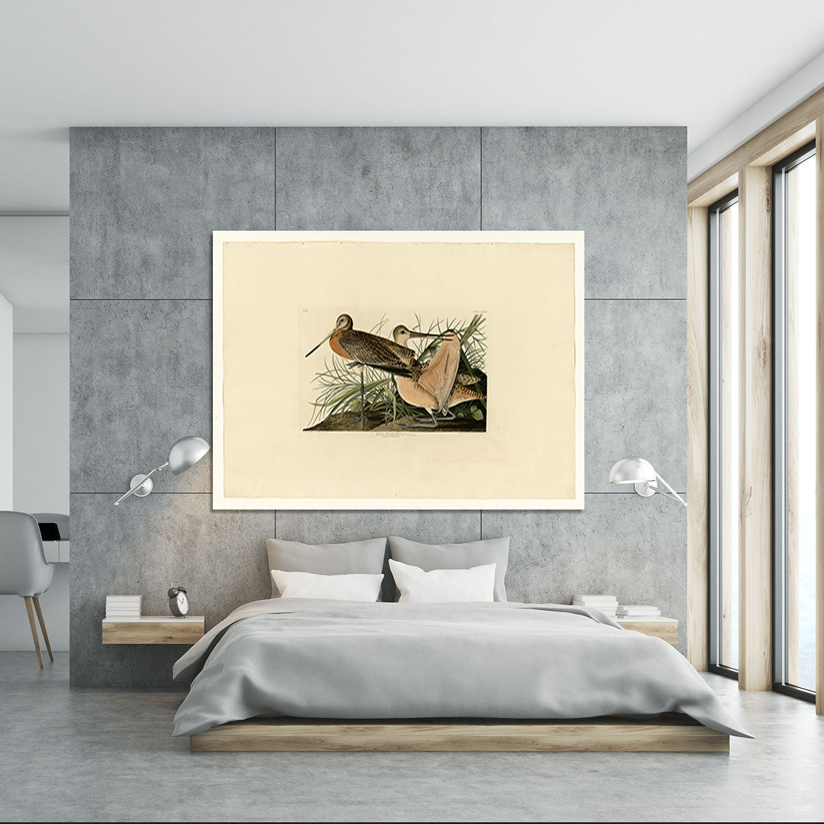 Great Marbled Godwit by Audubon Canvas Print or Poster - Canvas Art Rocks - 5