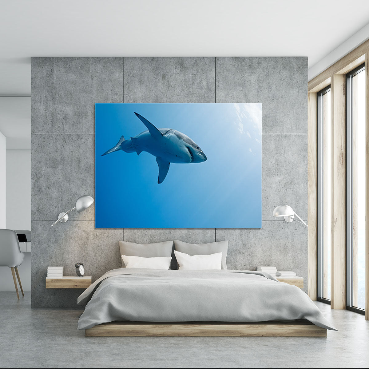 Great white shark Guadalupe Island Canvas Print or Poster - Canvas Art Rocks - 5