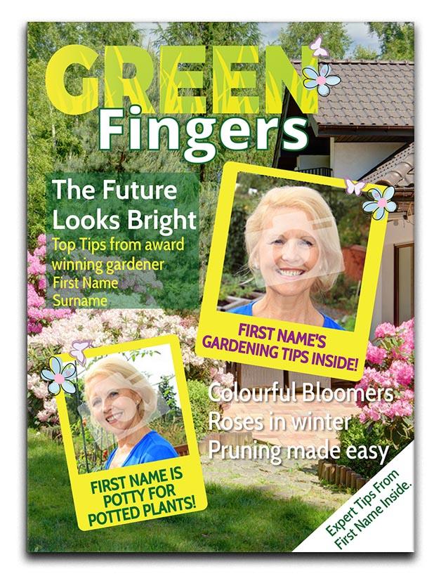 Gardening Magazine Cover Spoof Canvas Print b