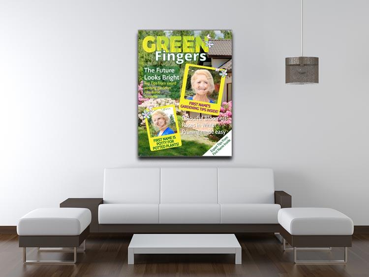 Gardening Magazine Cover Spoof Canvas Print c