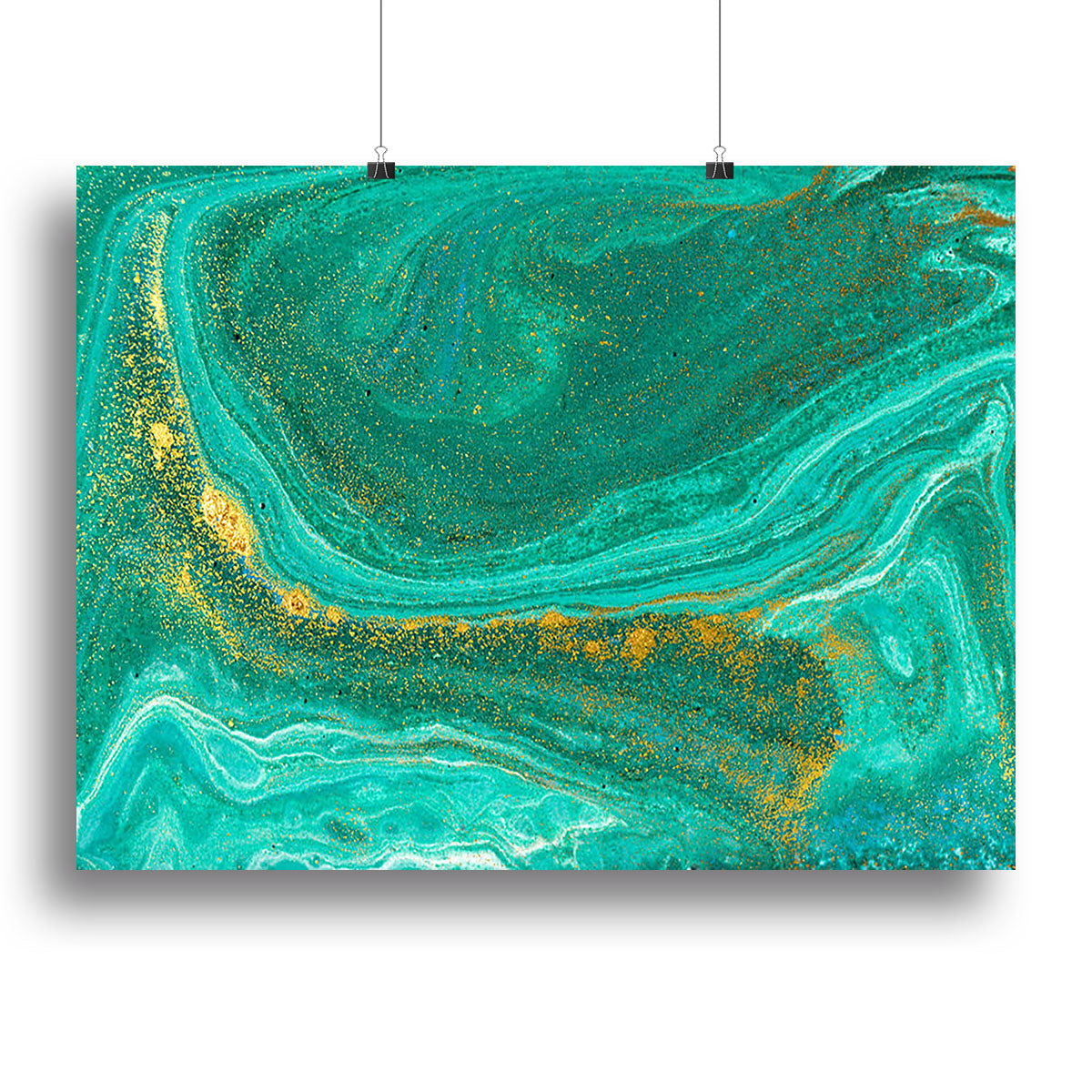 Green Swirled Marble Canvas Print or Poster - Canvas Art Rocks - 2
