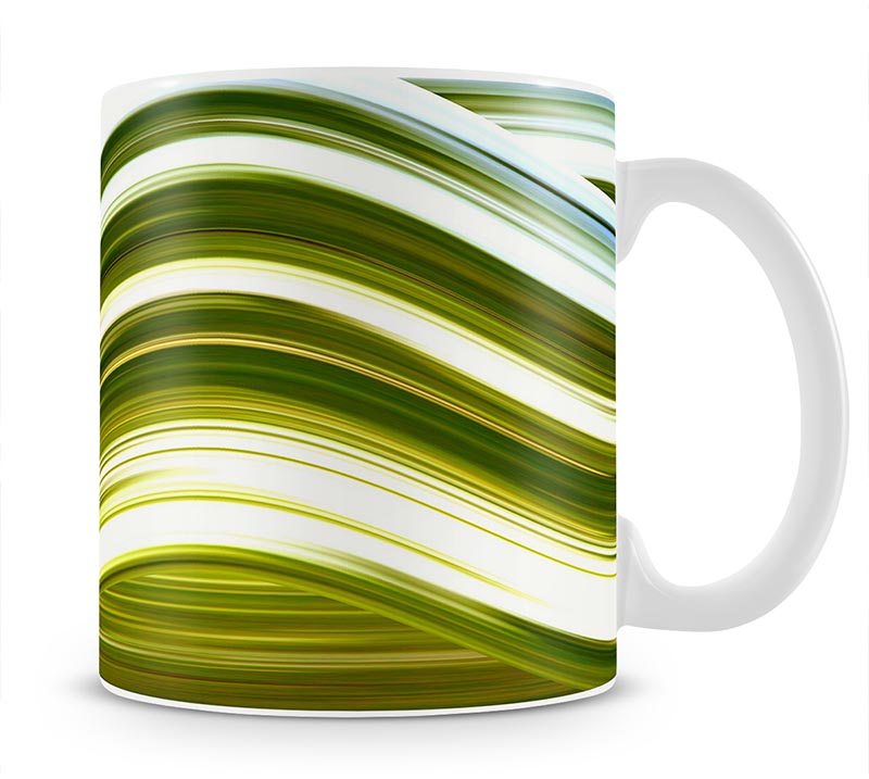 Green Wave Mug - Canvas Art Rocks - 1