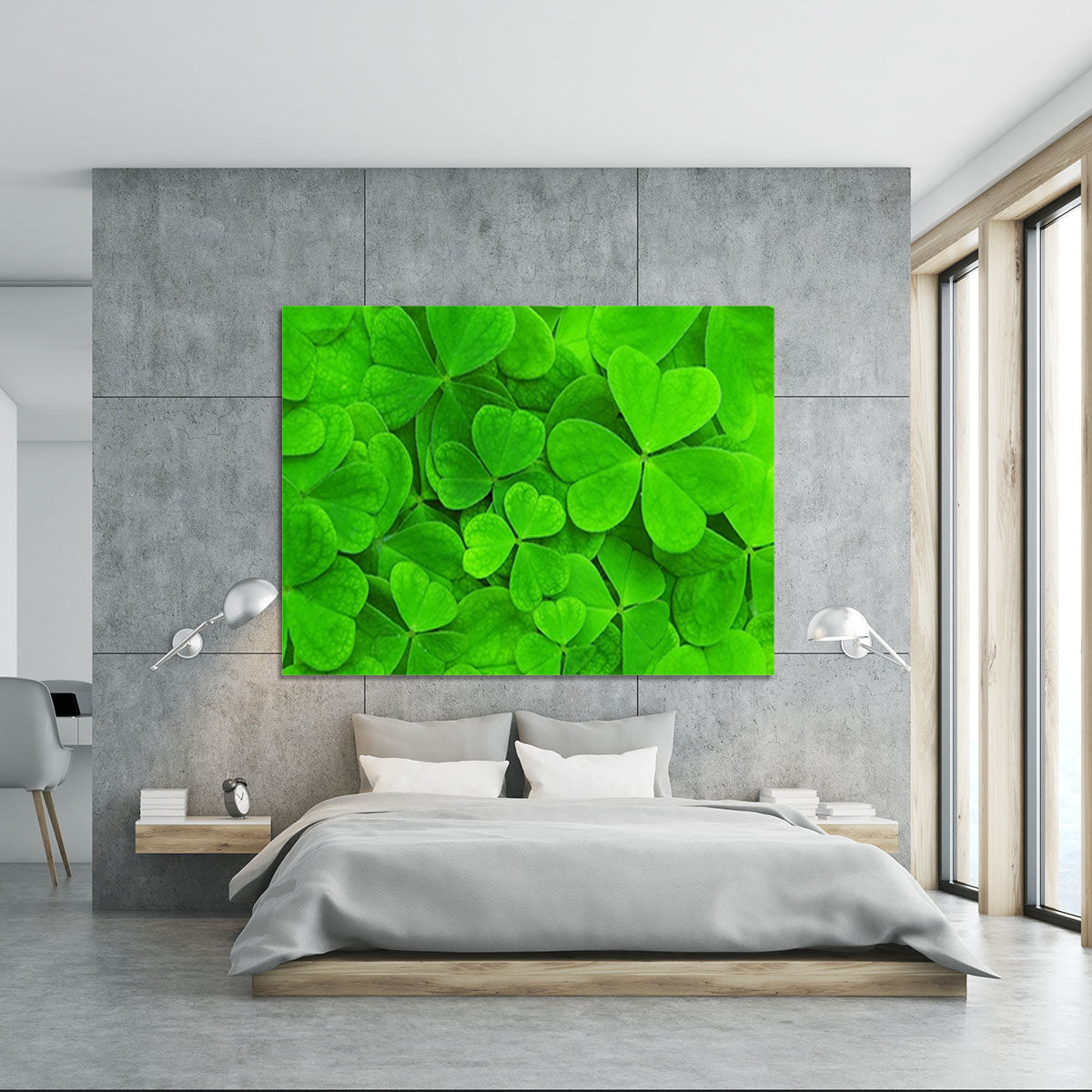 Green clover leaf Canvas Print or Poster - Canvas Art Rocks - 5