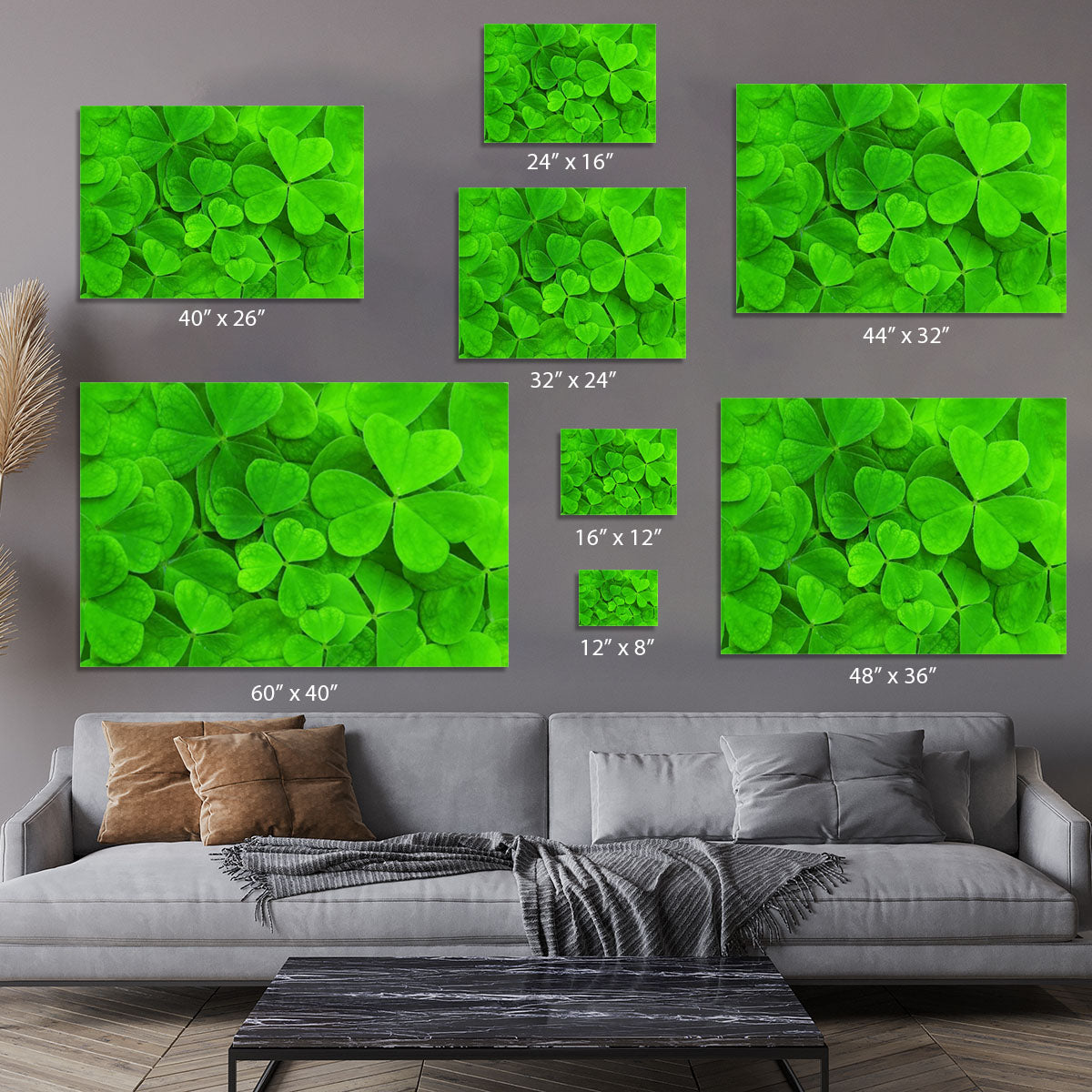 Green clover leaf Canvas Print or Poster - Canvas Art Rocks - 7