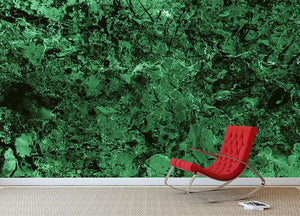 Green marble tiles seamless Wall Mural Wallpaper - Canvas Art Rocks - 2