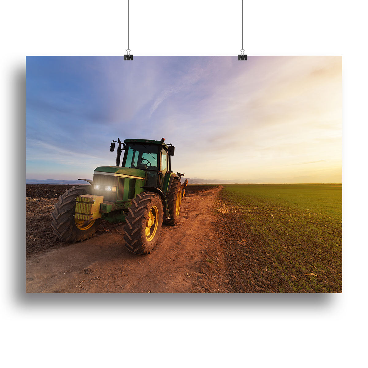 Green tractor Canvas Print or Poster - Canvas Art Rocks - 2