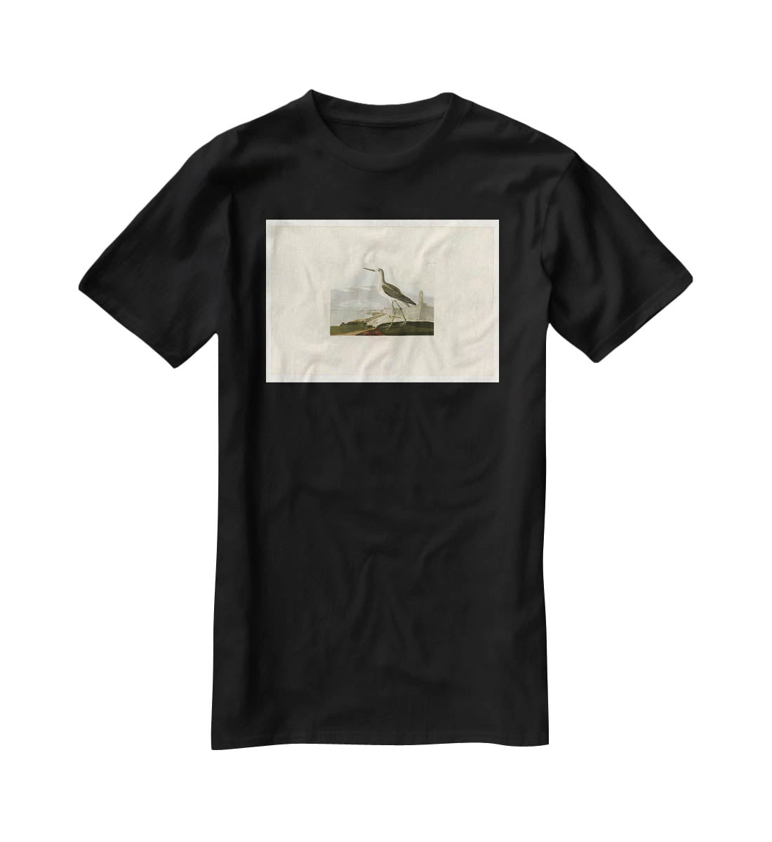 Greenshank by Audubon T-Shirt - Canvas Art Rocks - 1