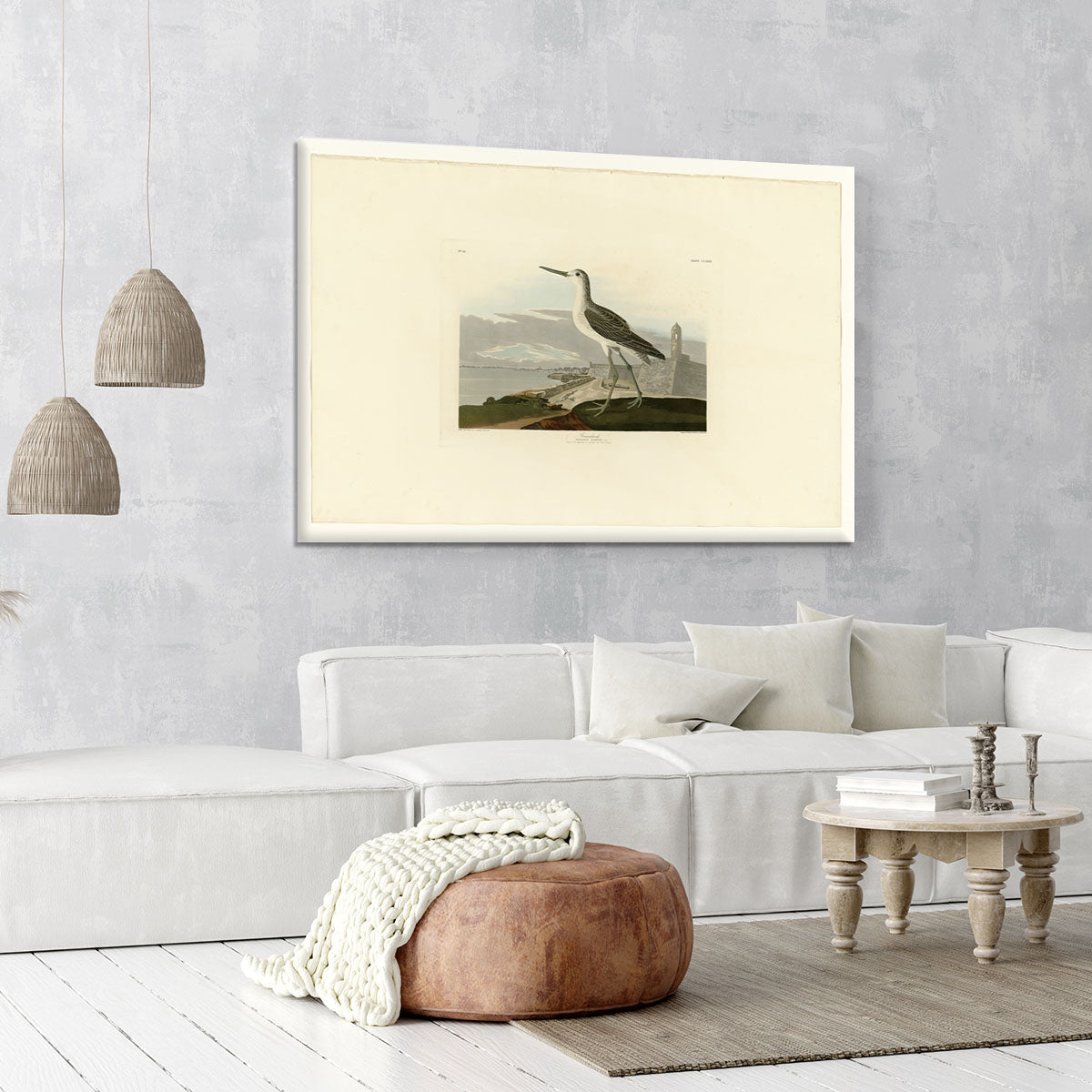 Greenshank by Audubon Canvas Print or Poster - Canvas Art Rocks - 6