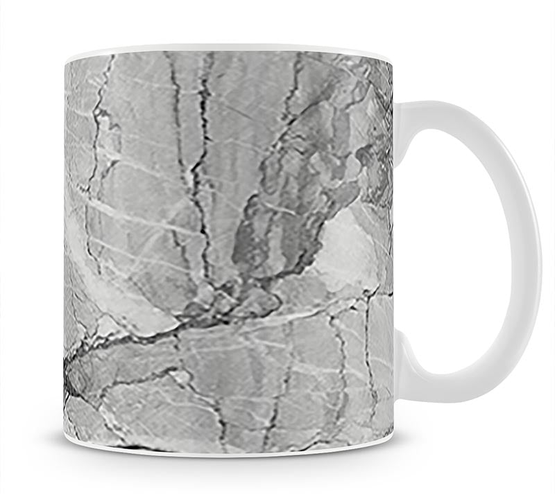 Grey Abstract Textured Marble Mug - Canvas Art Rocks - 1