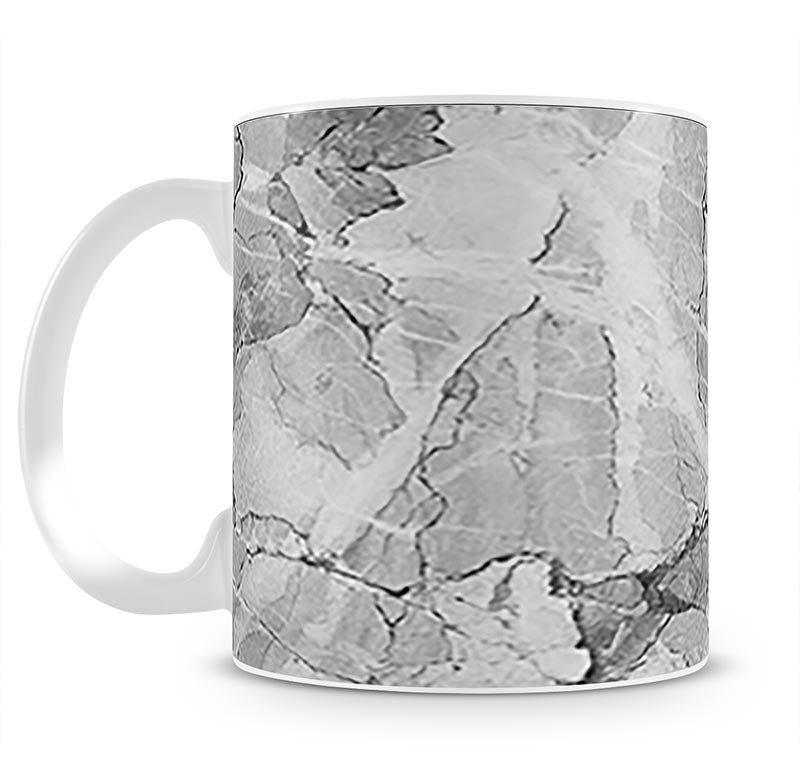 Grey Abstract Textured Marble Mug - Canvas Art Rocks - 1